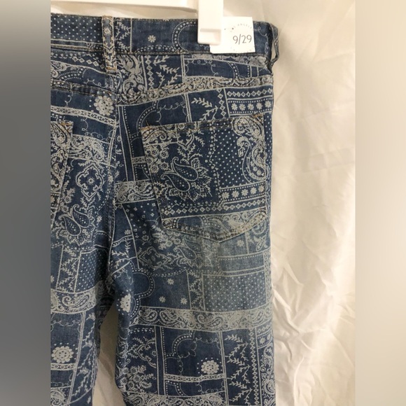 Boho printed wide leg jeans size 9/29 brand new - Picture 11 of 14